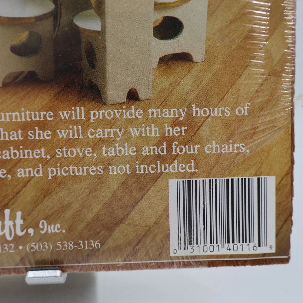 Dura-Craft Miniature Furniture Kitchen Kit KR30 Vintage 1988 Wood 1:12 Scale NEW